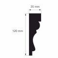 10 Meter Fassadenleisten L-9 120x34 mm